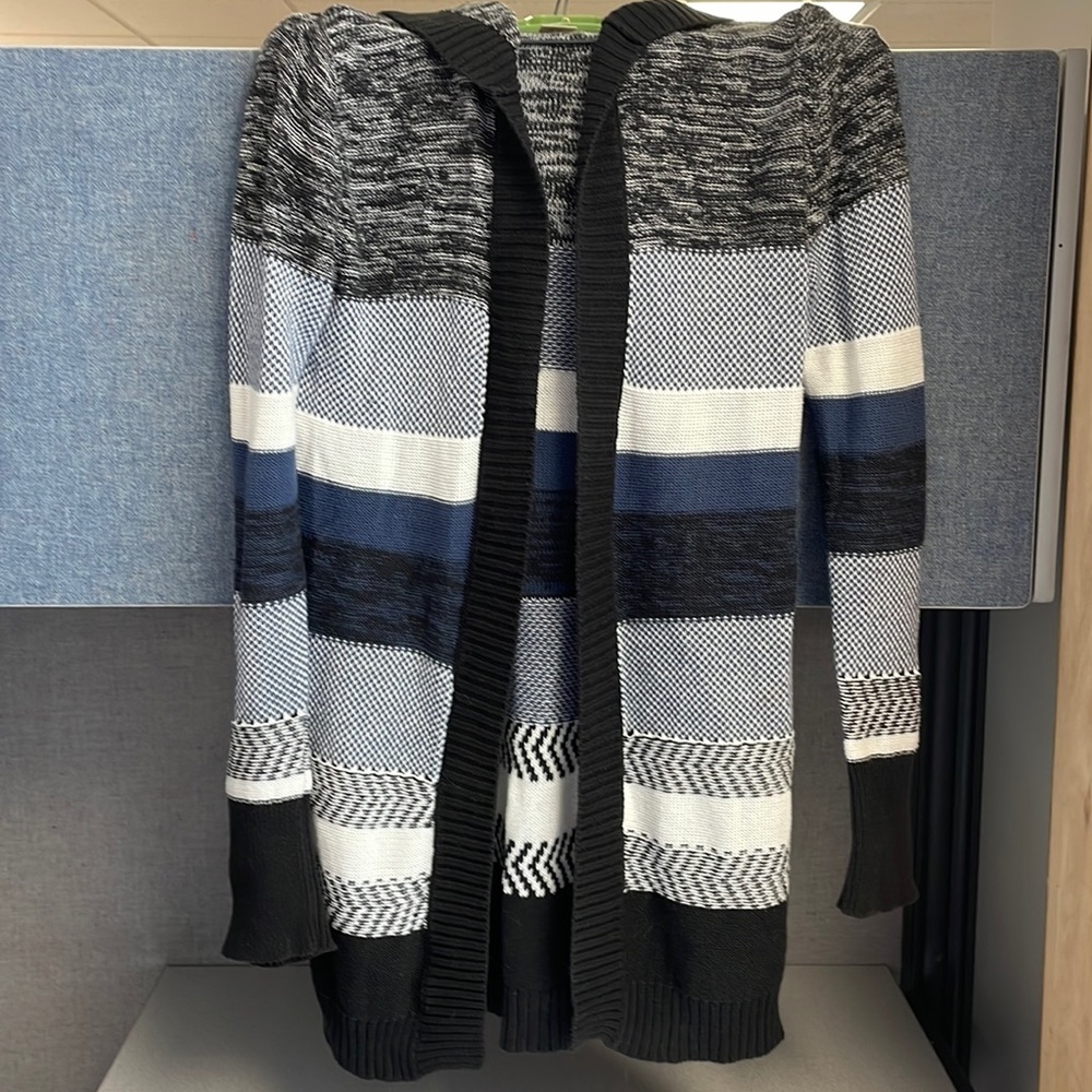 Roxy striped hooded cardigan